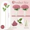 40-Piece Dusty Rose Artificial Flowers – Long Stem Silk Roses for Bulk Bouquets, Wedding Centerpieces, Home Decor, Party Table Arrangements & Valentine’s Gifts